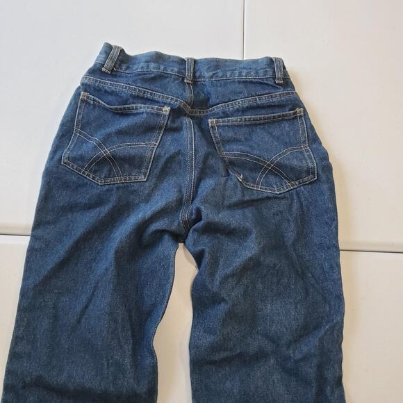 Ice Jeans Womens 2P Blue Embroidered Floral Bootcut Denim Hong Kong Y2K Boho - Picture 4 of 10